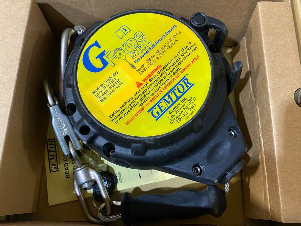 Gemtor G-Force SRD-30G 30' Self-Retracting Fall Arrest Device