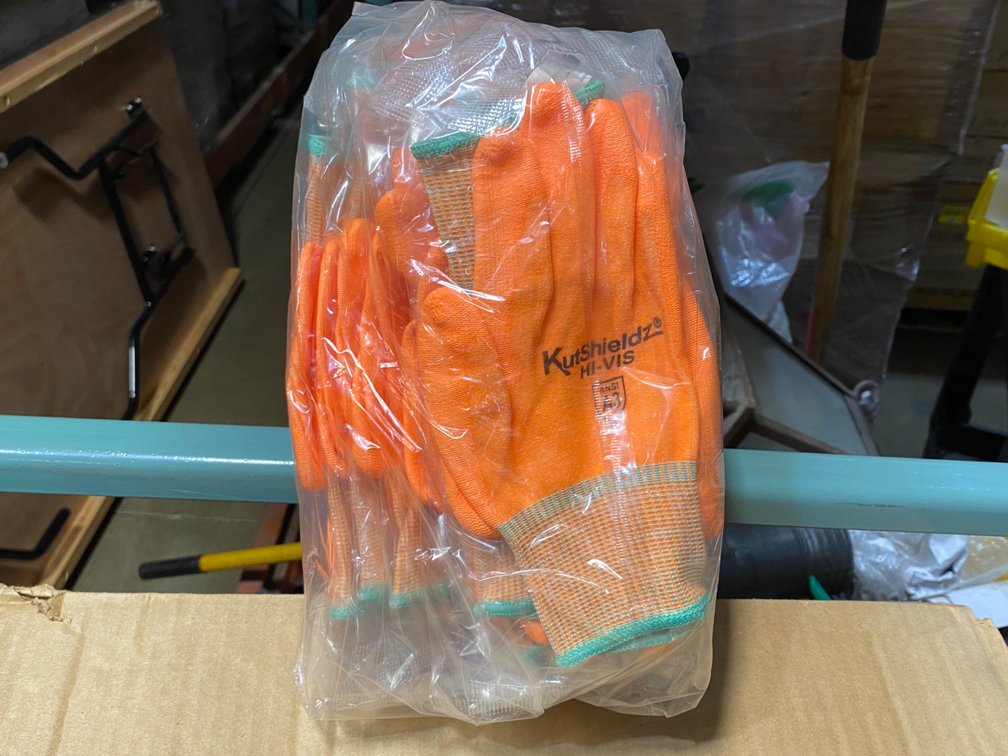{case} Northern Safety KutShieldz Hi-Vis PU Coated Nylon Gloves, Medium (6 Dozen Pairs Per Case)