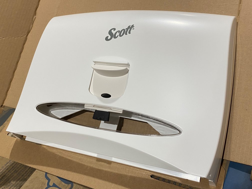 {each} Scott Personal Seat Cover Dispenser, White