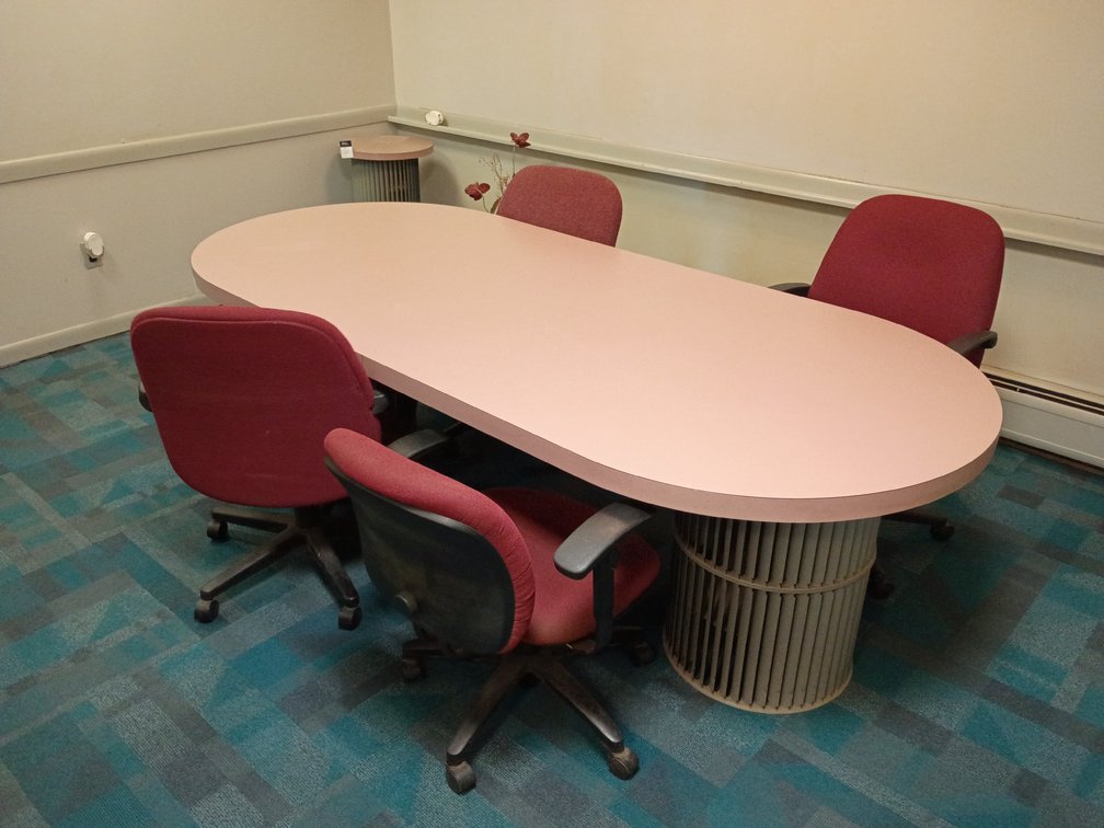 A Group of Conference Room Furniture