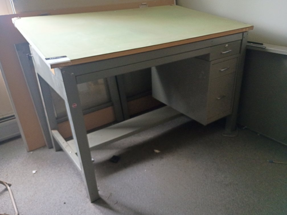 Stacor 4-Drawer Metal Drafting Table