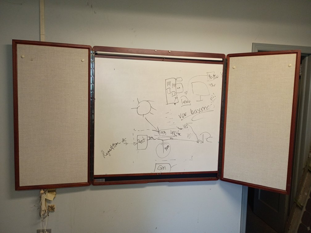 Egan Visual Wall-Mount Wood Enclosed Whiteboard