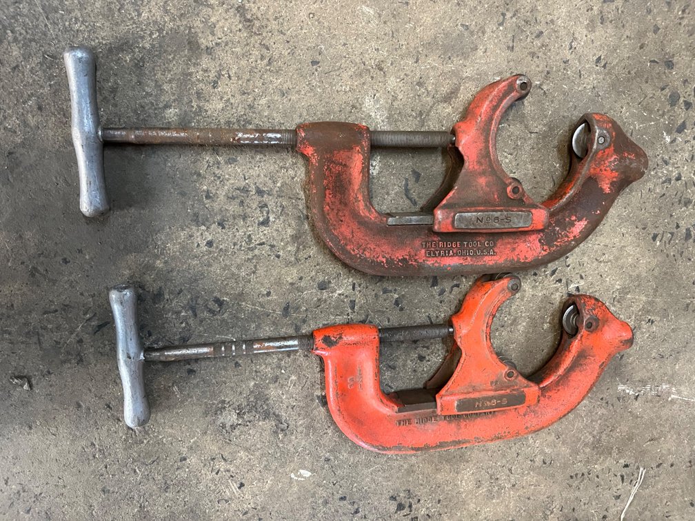 {each} Ridgid No. 6-S Heavy Duty Pipe Cutters