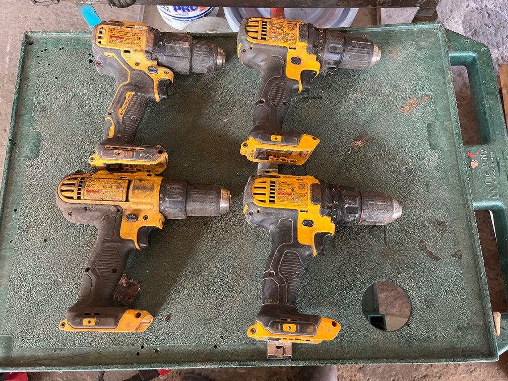 {each} Ass't DeWalt 20V Cordless 1/2" Drill Drivers