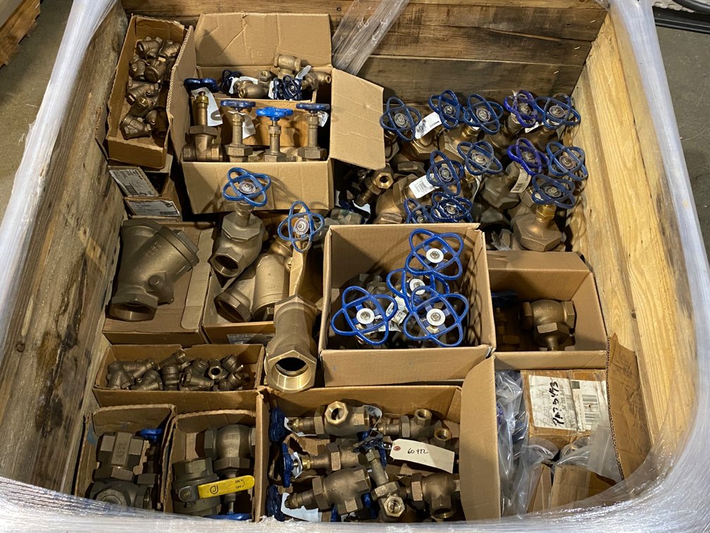 A Group of Ass't Brass Valves
