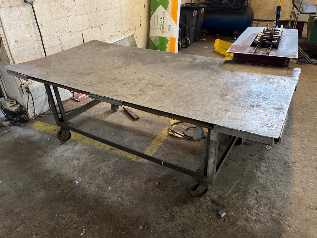 Heavy Duty Steel Rolling Table