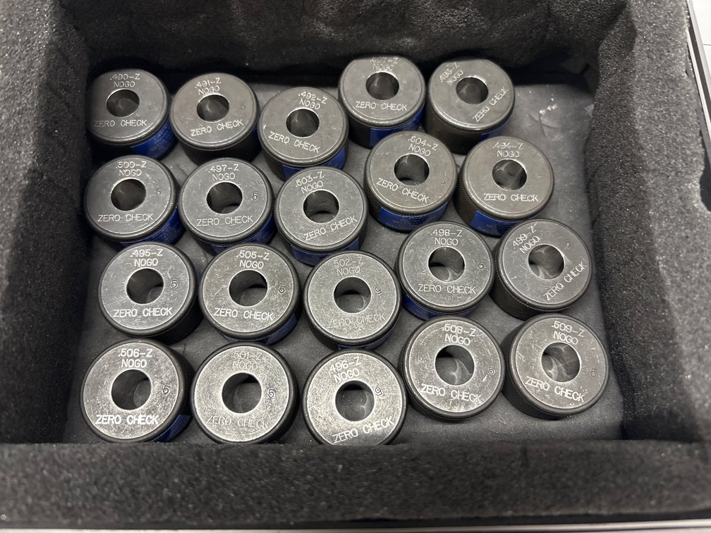 Zero Check Class Z NoGo Ring Gauges, 0.490-0.509