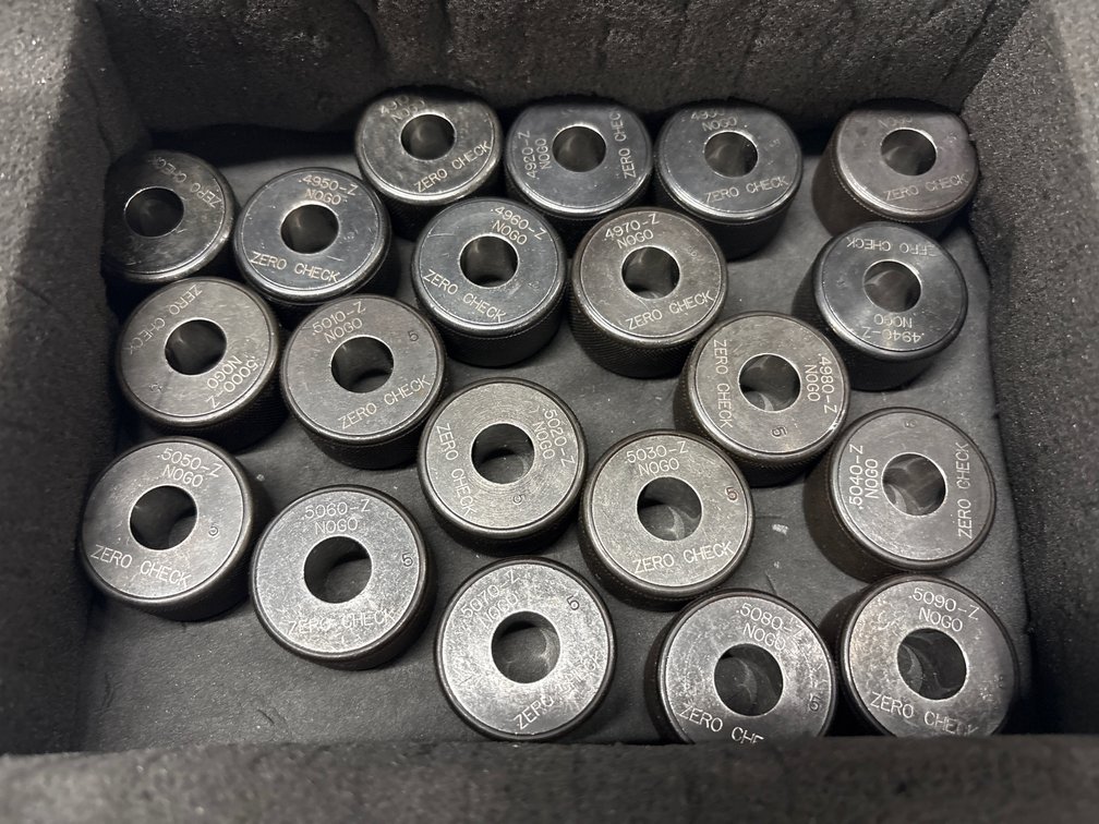 Zero Check Class Z NoGo Ring Gauges, 0.4900-0.5090