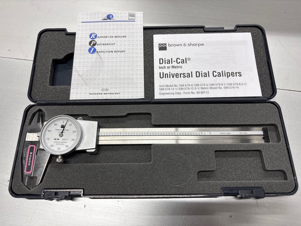 Tesa Brown & Sharpe 599-579-4 Universal Analog Dial Caliper