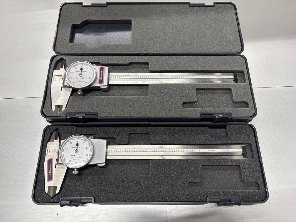 {each} Tesa Brown & Sharpe 599-579-4 Universal Analog Dial Caliper