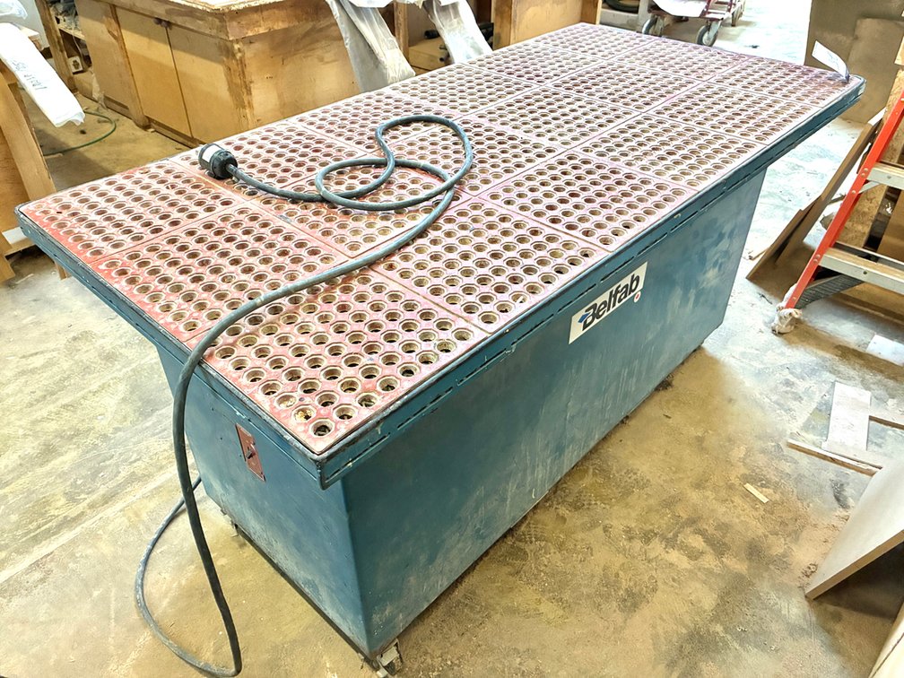 {each} Pyradia Belfab 3672DT, Down Draft Table