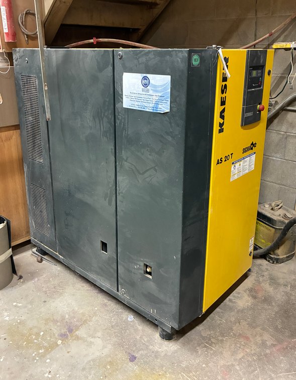 {each} Kaeser AS20T, 20HP Rotary Screw Air Compressor with Slave Tank