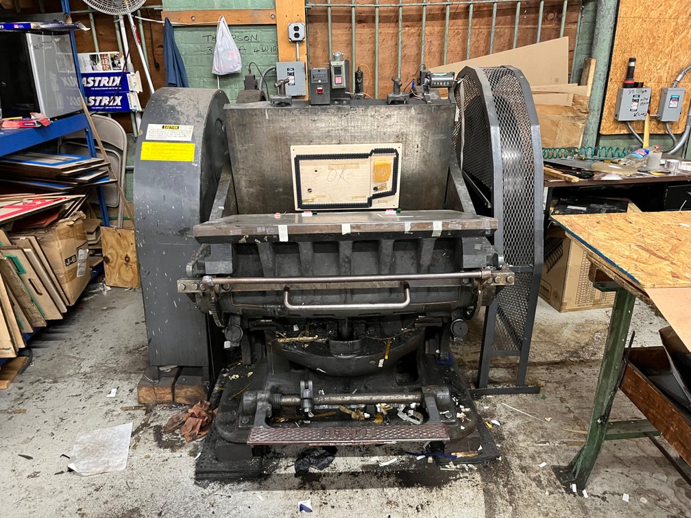 Thomson-National Clamshell Die Cutting Press