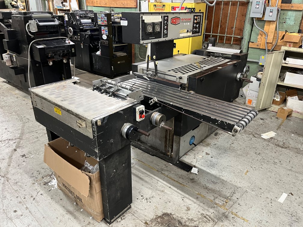 Scott Ten Thousand Automatic Plastic Index Tab Machine