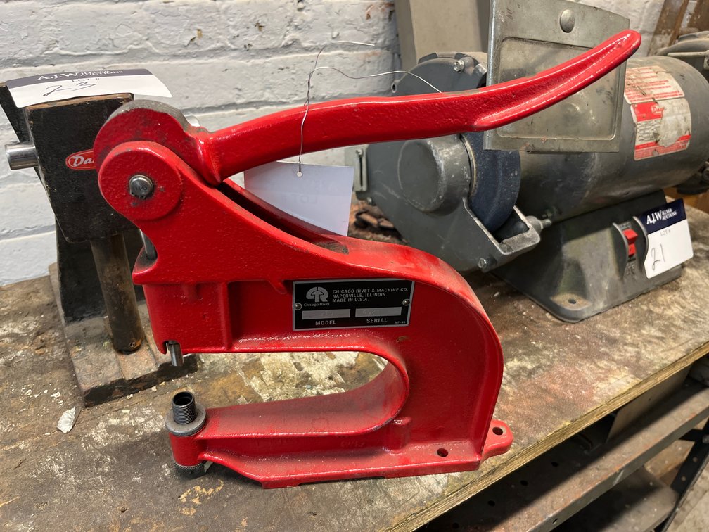 Chicago Rivet Countertop Manual Rivet Press