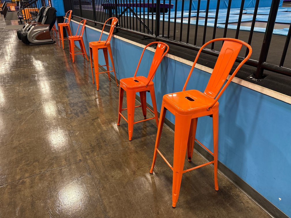 A Group of (7) Tolix Style Chairs