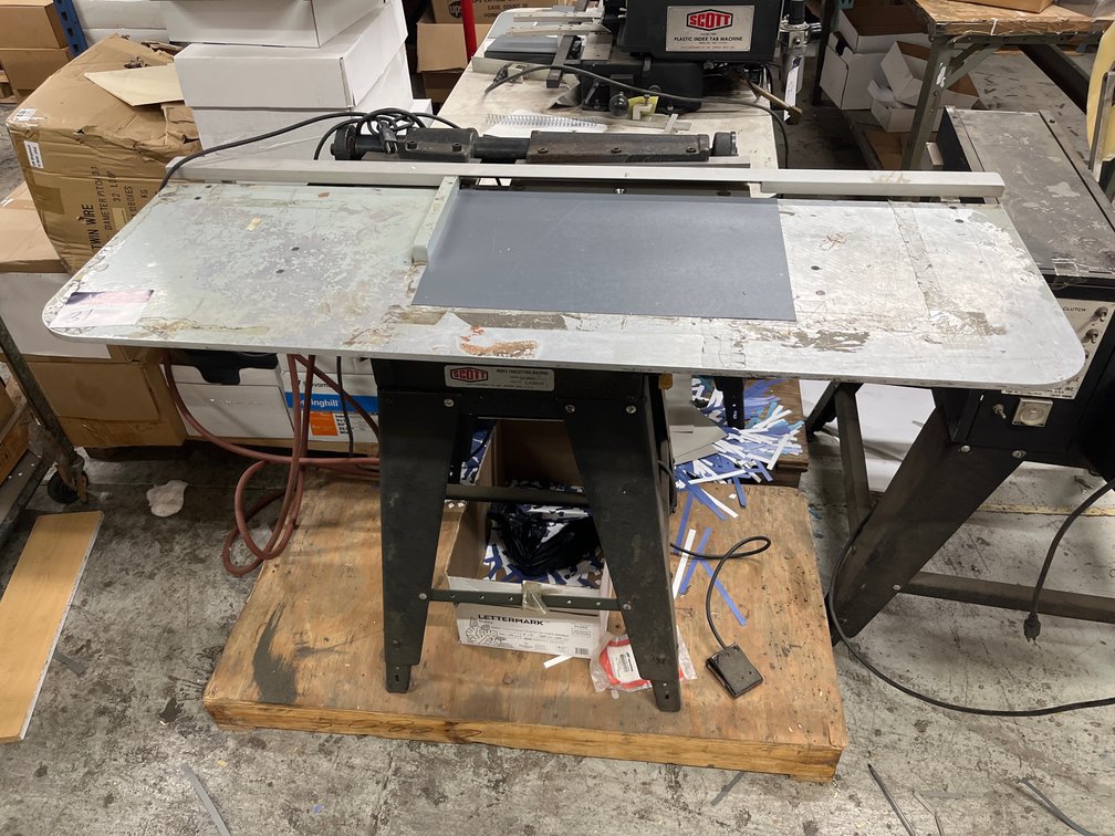 Scott Index Tabcutting Machine
