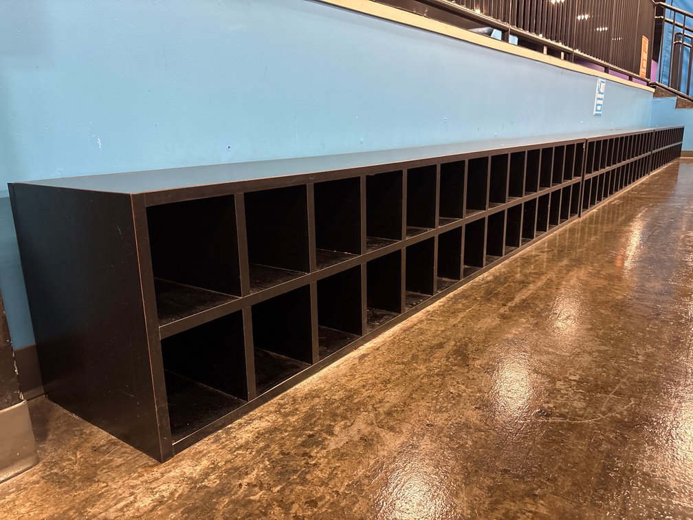 {each} 30-Bay Shoe Cubby