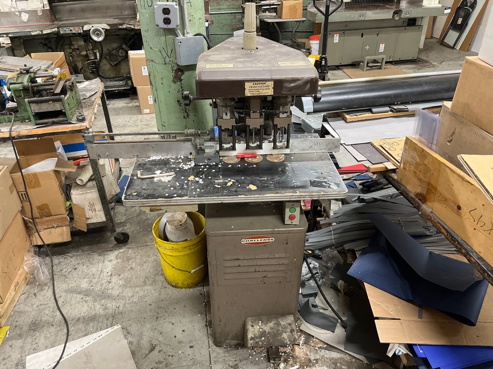 Challenge 3-Spindle Hydraulic Paper Drill