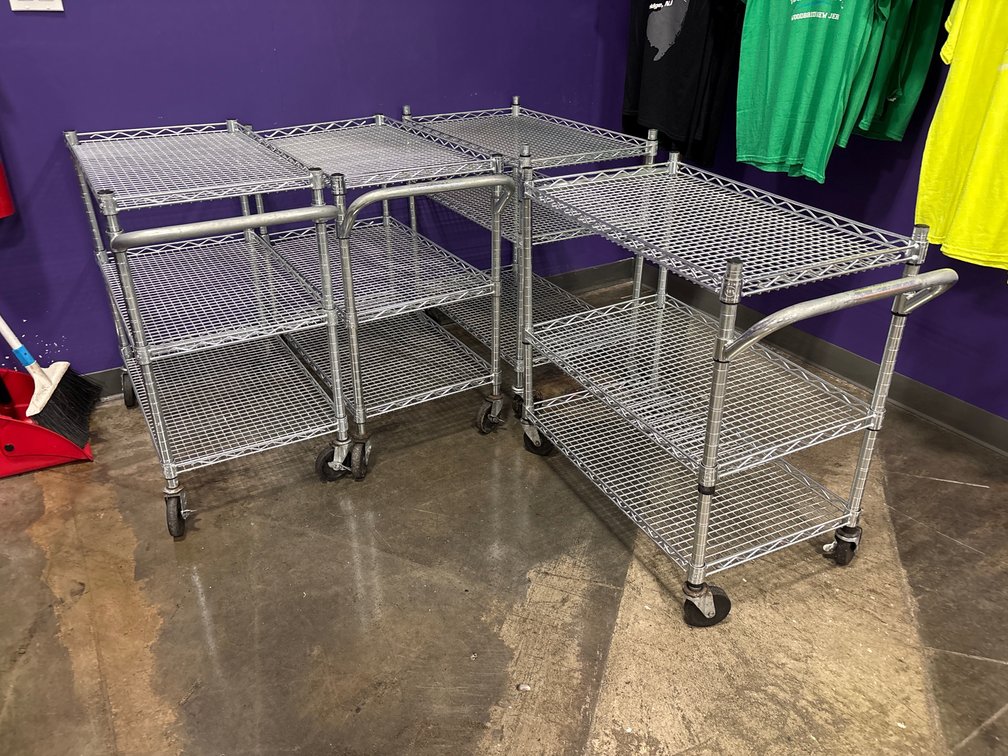 {each} 3-Tier Wire Push Cart