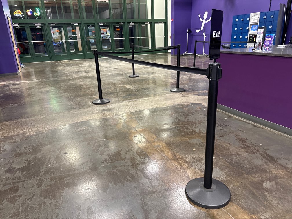 {each} Retractable Metal Stanchion