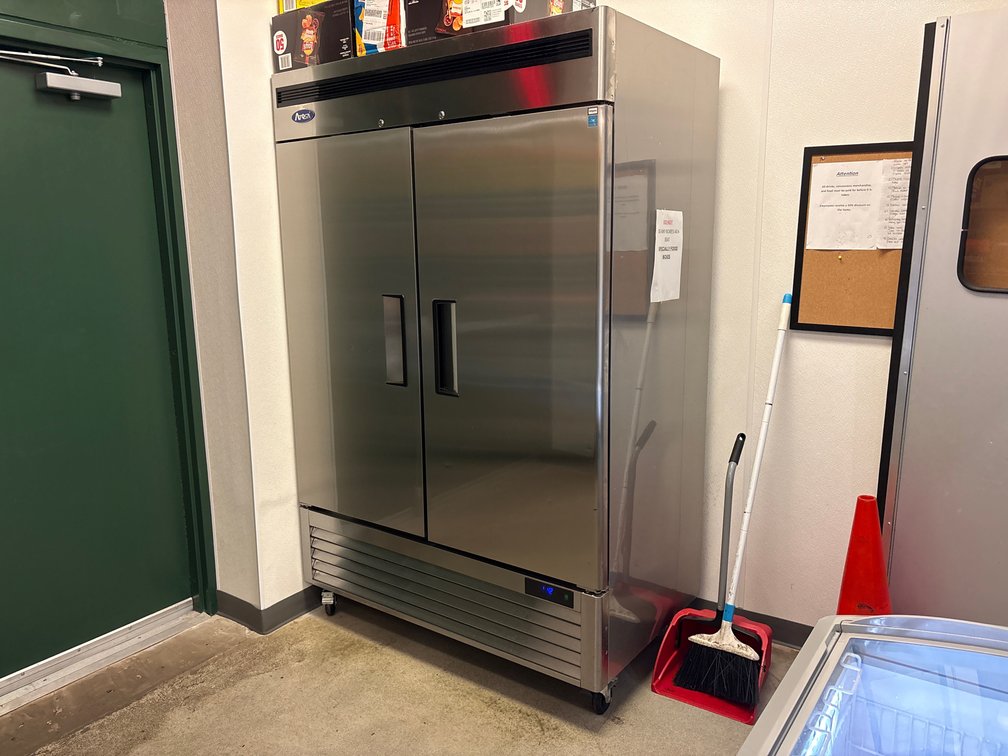 Atosa 2-Door S/S Refrigerator on Casters