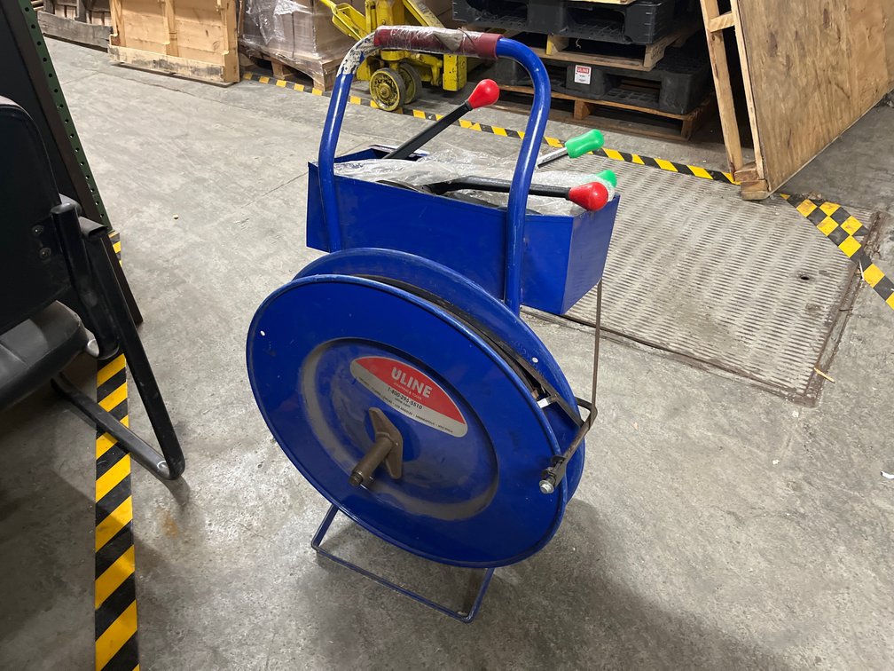 ULine Metal Banding Cart w/ Tools