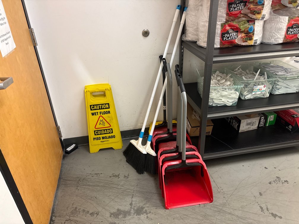 A Group of Janitorial Supplies