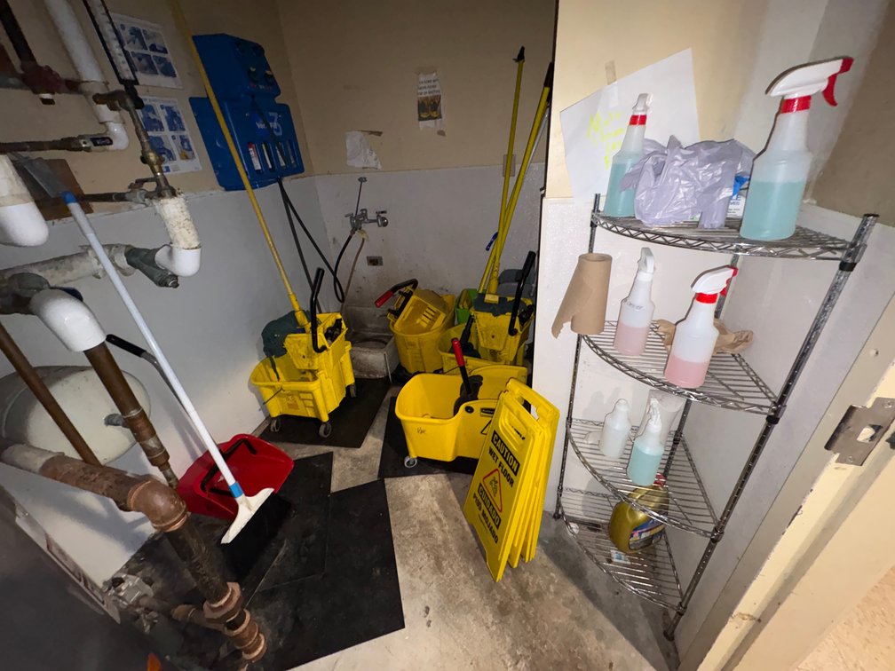 A Group of Janitorial Supplies