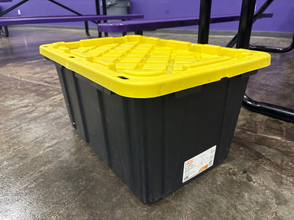 {each} HDX 27 Gallon Tough Tote w/Lid