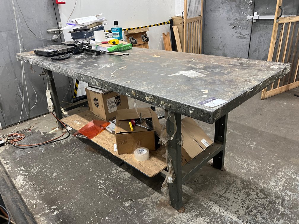 8ft 2-Tier Steel Table