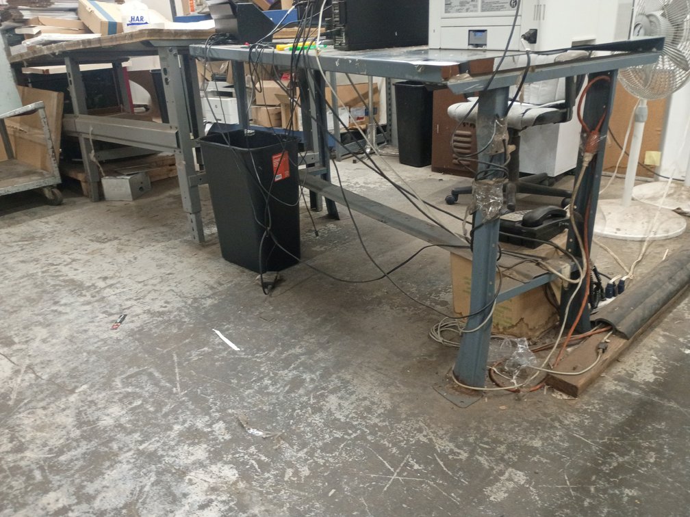 A Group of (2) Metal Work Benches