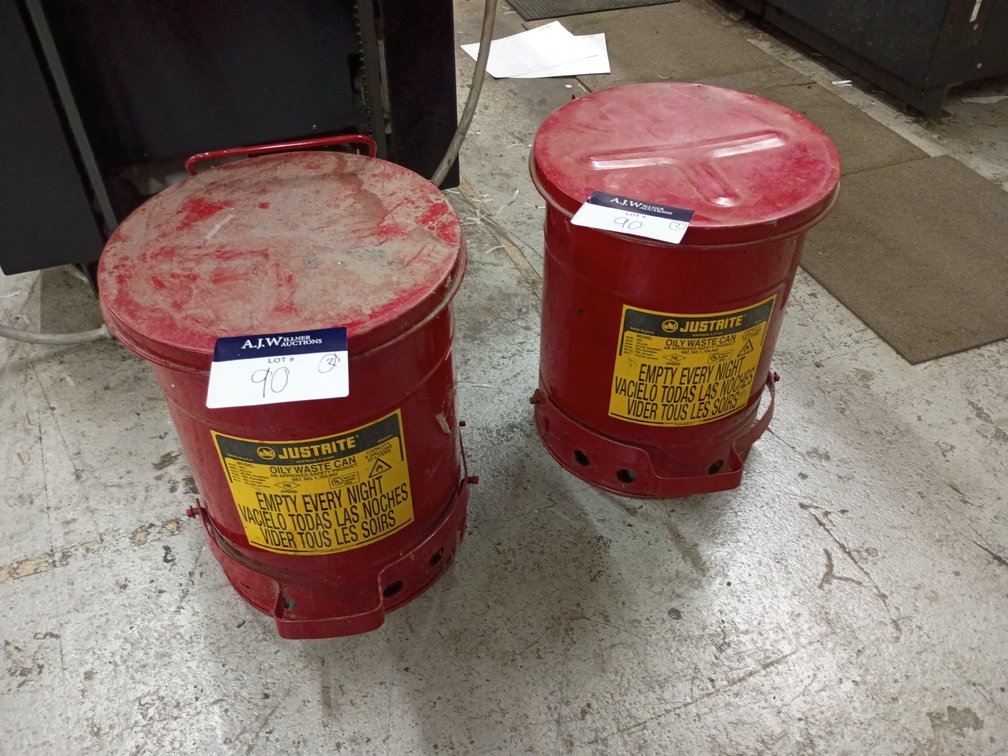 {each} JustRite 6-Gallon Oily Waste Can