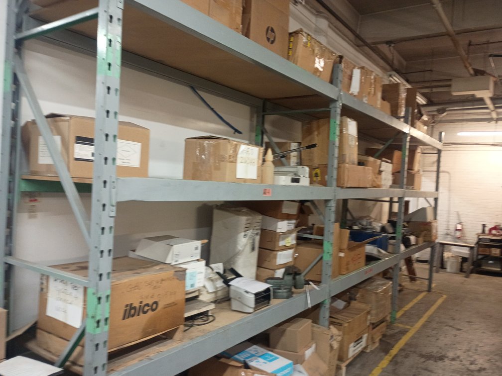 A Large Group of Non-Operational Machines for Parts