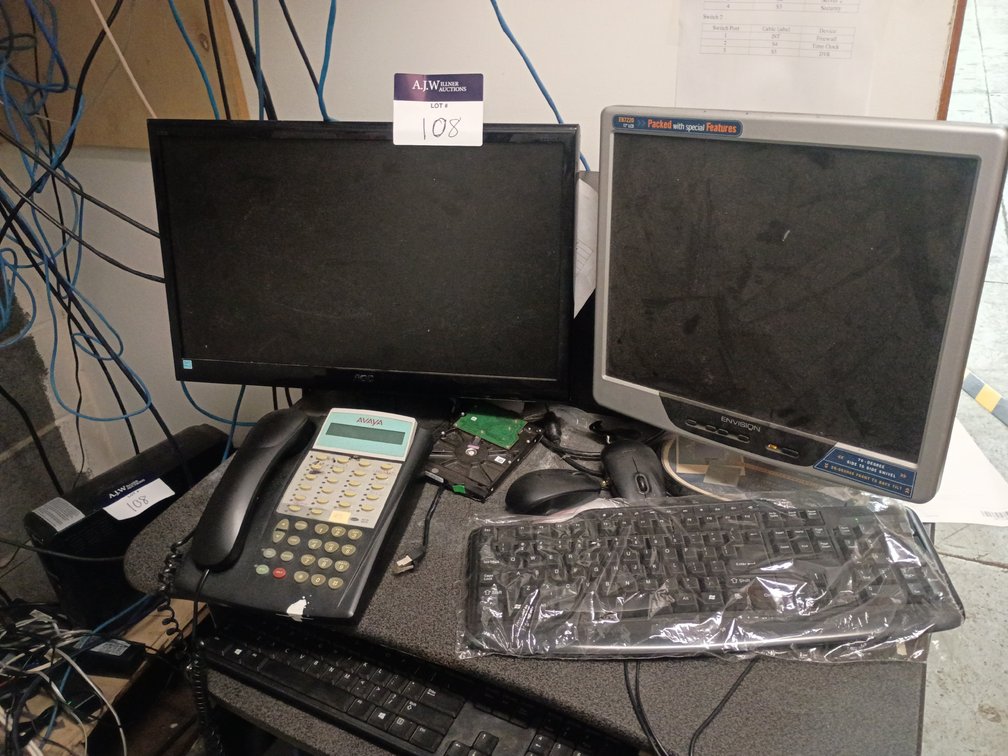 Wall-Mount Server Rack w/ Components