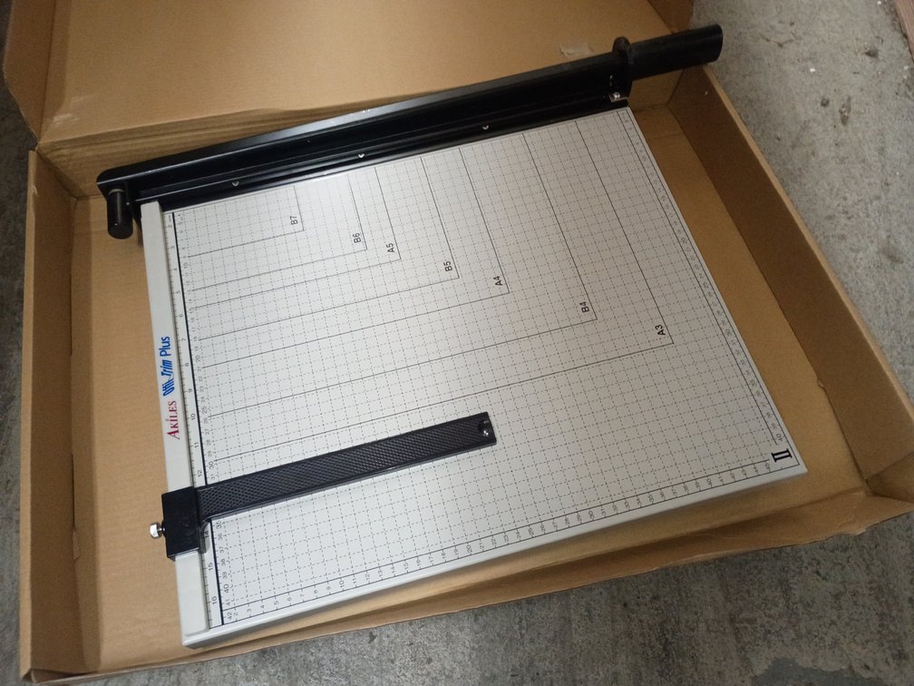 {each} Akiles 18" x 15" Manual Paper Trimmer (NIB)