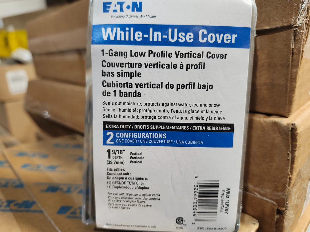 {case} Eaton 1-Gang While-In-Use Cover