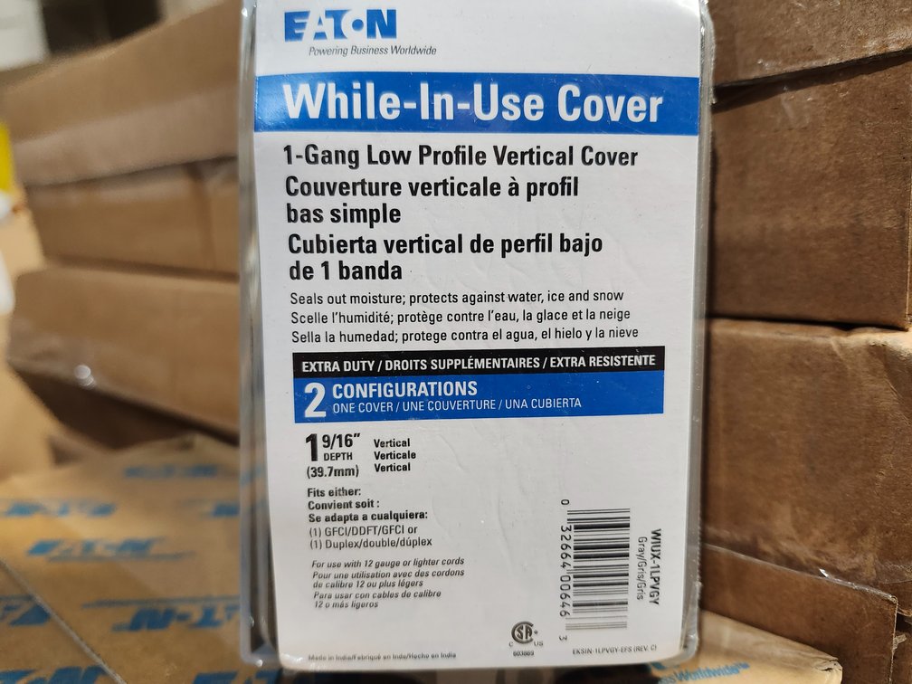 {case} Eaton 1-Gang While-In-Use Cover