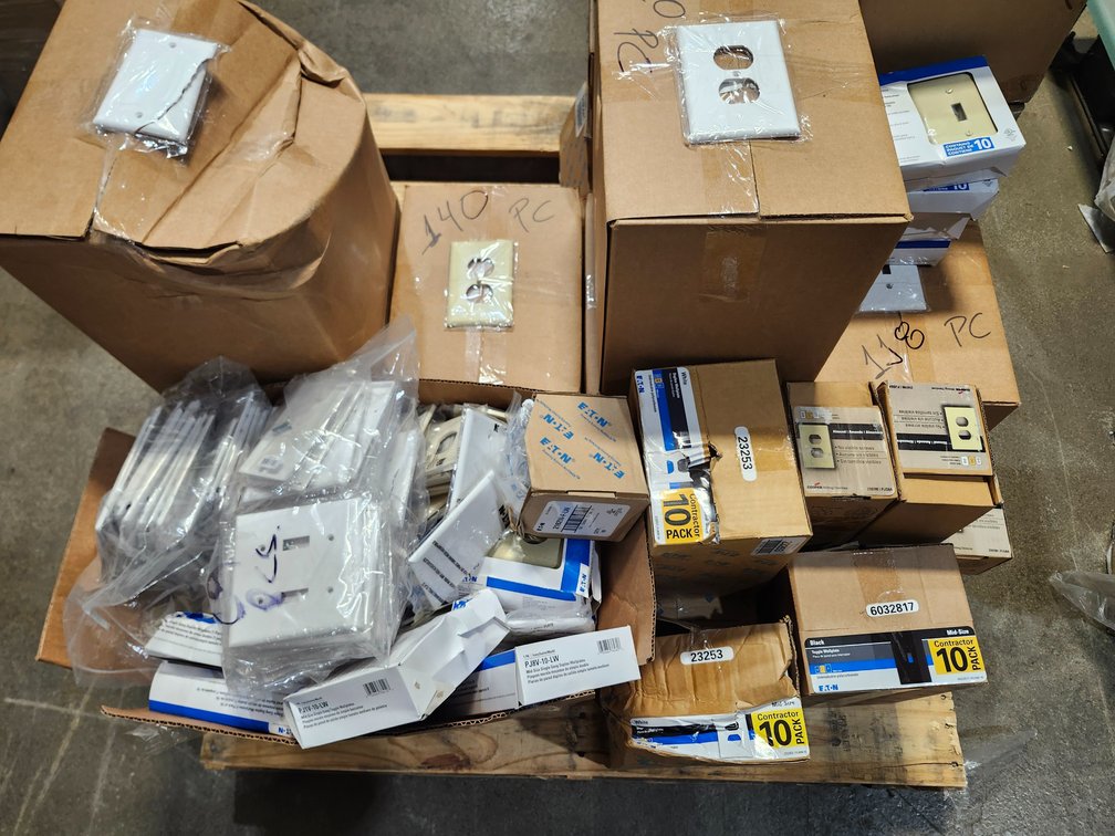 A Group of Switch and Outlet Wallplates