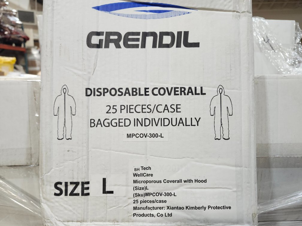{case} Grendil Disposable Coverall, Large
