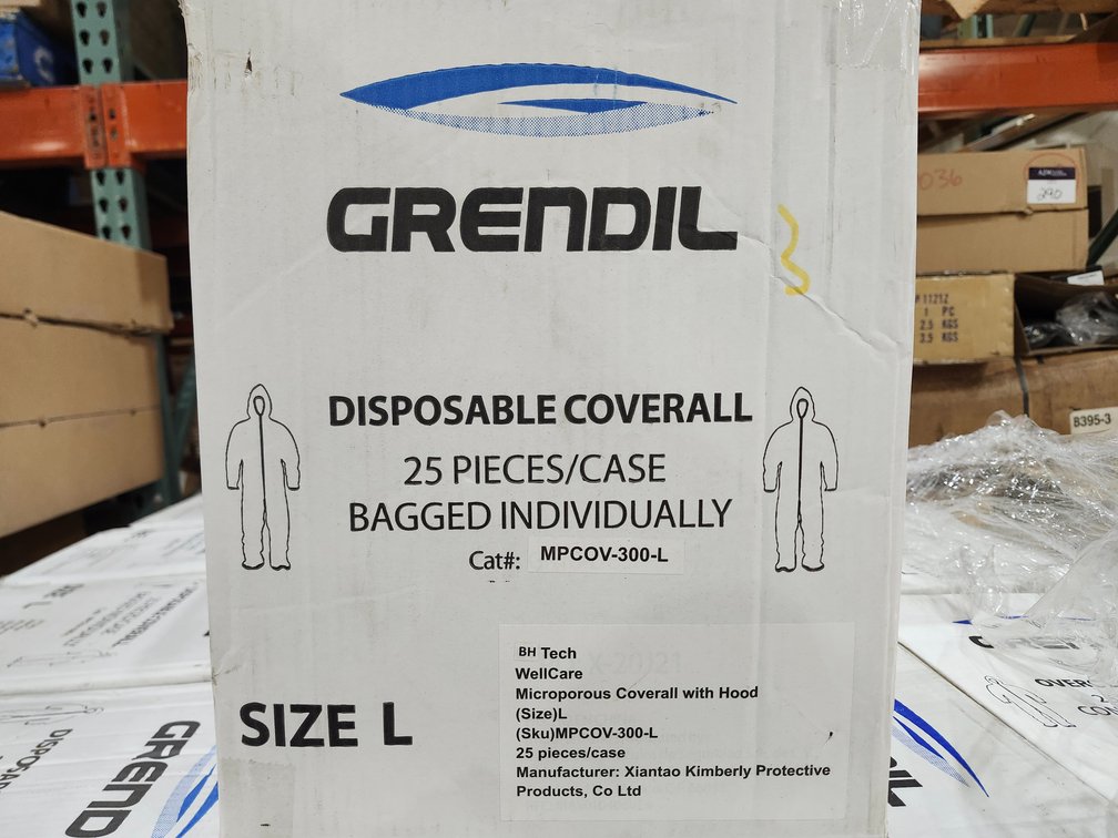 {case} Grendil Disposable Coverall, Large
