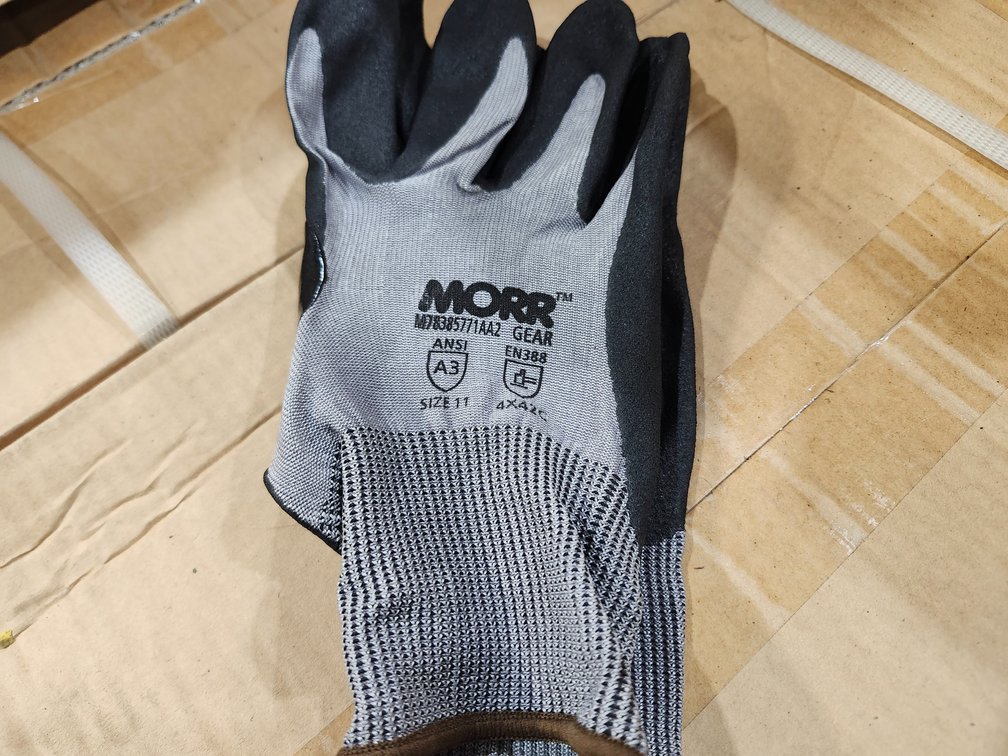 {case} Morr Safety Nitrile Coated Gloves, 2XL