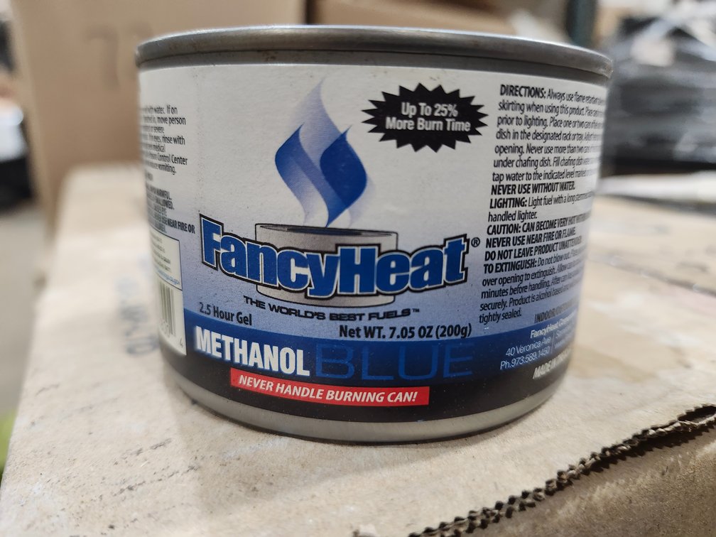 {case} Methanol Gel Chafing Fuel