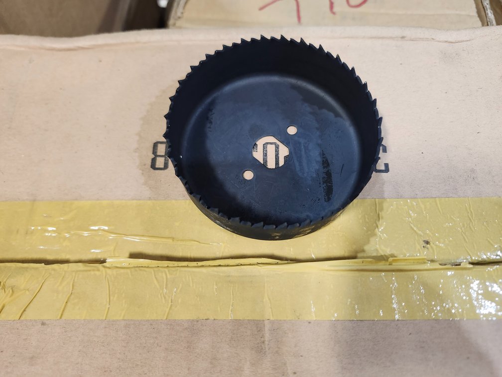 {case} Carbon Steel Heat-Treated 3-1/2" Hole Saw