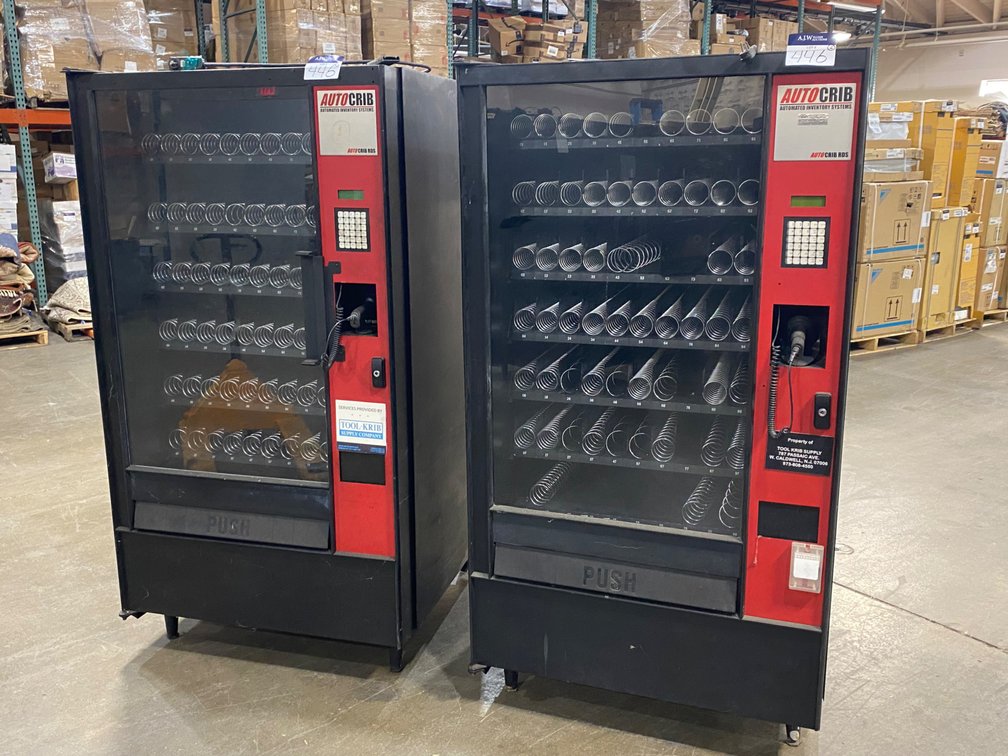 {each} 38"L x 35"W x 72"H Auto Crib Industrial Vending Machine (damaged)