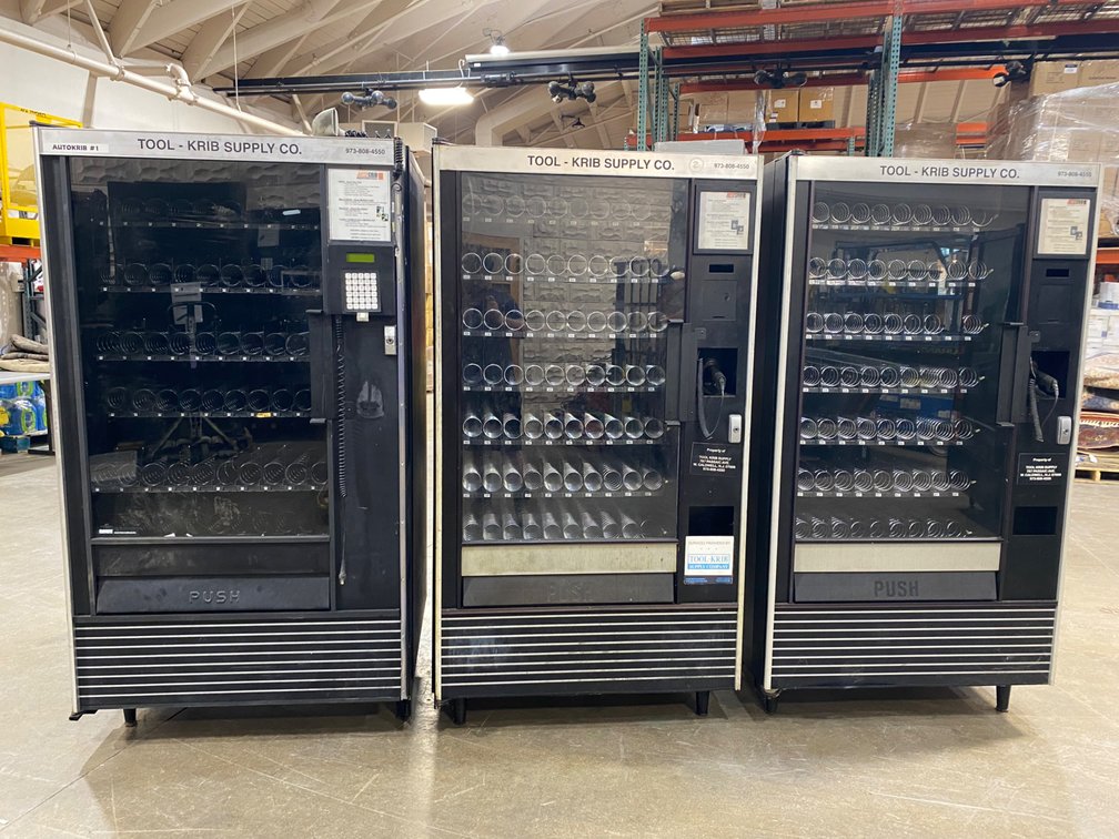 {each} 38"L x 35"W x 72"H Auto Crib Industrial Vending Machine (damaged)