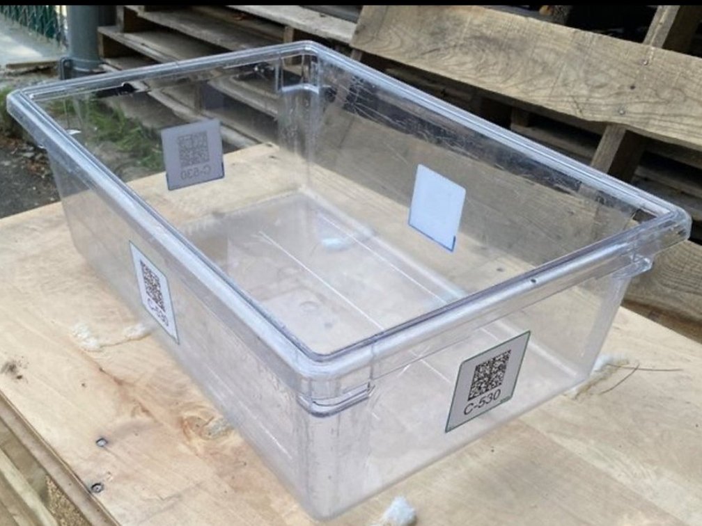 {each} Cambro 26"L x 18"W x 9"H, 13 Gal. Polycarbonate Food Storage Bin
