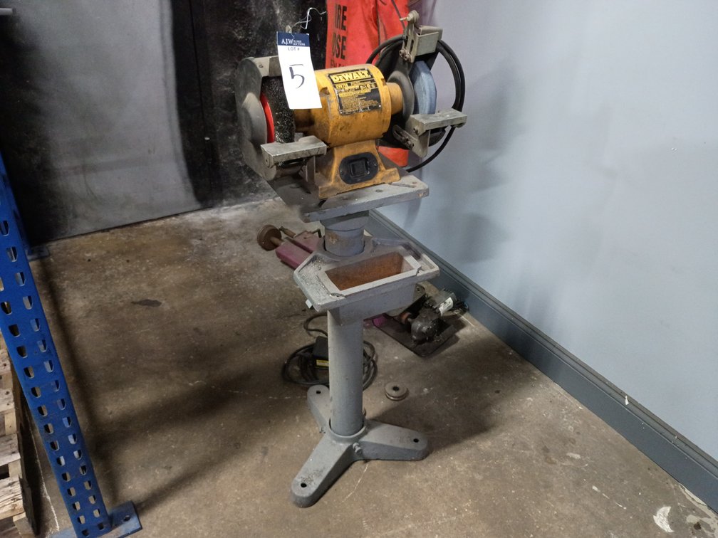 DeWalt 8" Dual-End Pedestal Bench Grinder