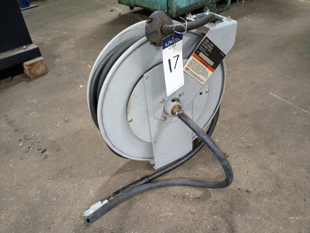 Klutch 3/8" Auto Rewind Air Hose Reel, 50'