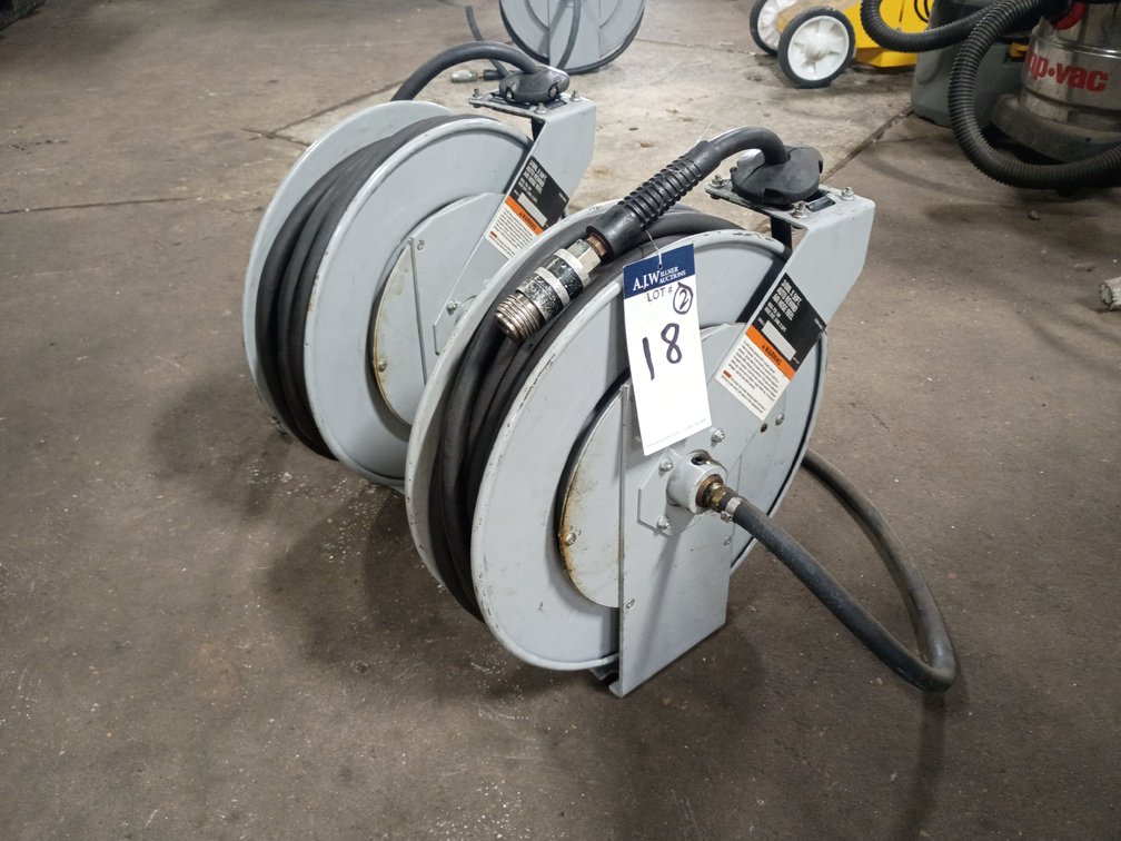 {each} Klutch 3/8" Auto Rewind Air Hose Reel, 50'